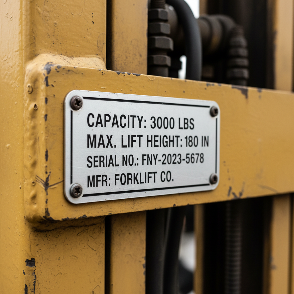 Forklift Load Capacity: How to Read the Data Plate & Calculate Safely