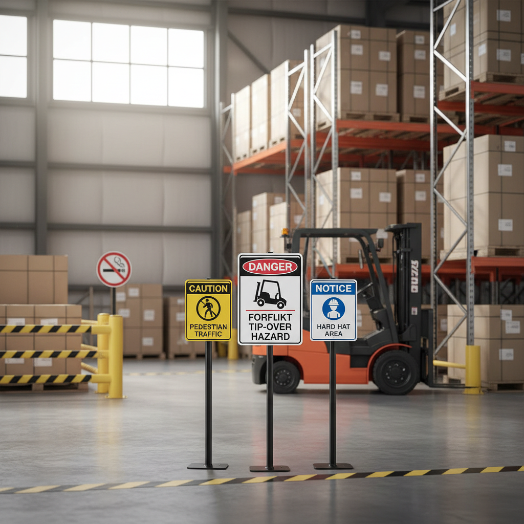 Forklift Safety Signs & OSHA Color Codes Explained